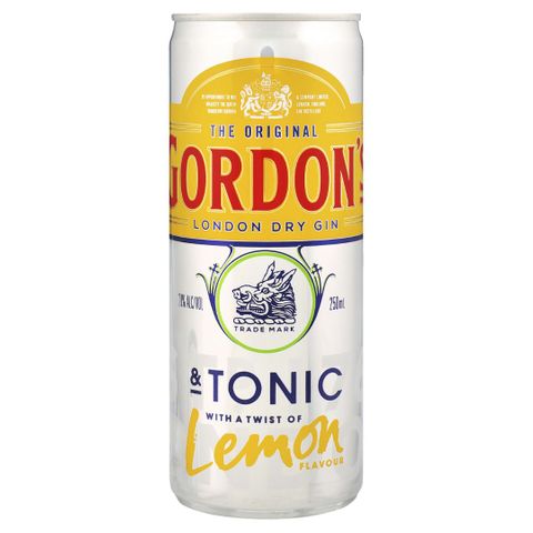 Gordons Gin Tonic & Lemon Cans 375ml-24