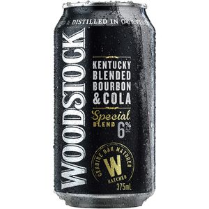 Woodstock & Cola Can 6% 375ml-24