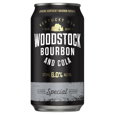 Woodstock & Cola Can 6% 375ml-24