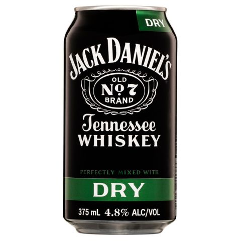 Jack Daniel & Dry Can 6x4 375ml-24