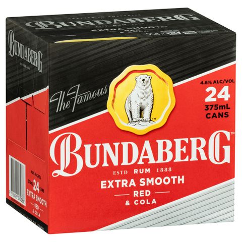 Bundaberg Red & Cola Cubes 375ml-24