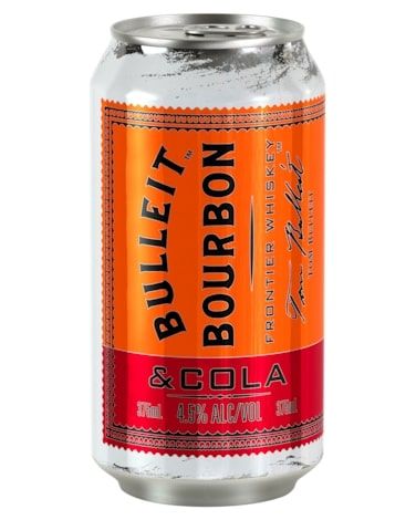 Bulleit & Cola Cans 4.5% 375ml-24
