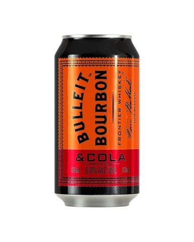 Bulleit & Cola Black Can 6% 375ml-24