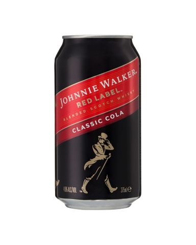 Johnnie Walker & Cola Cans 375ml 4x6-24