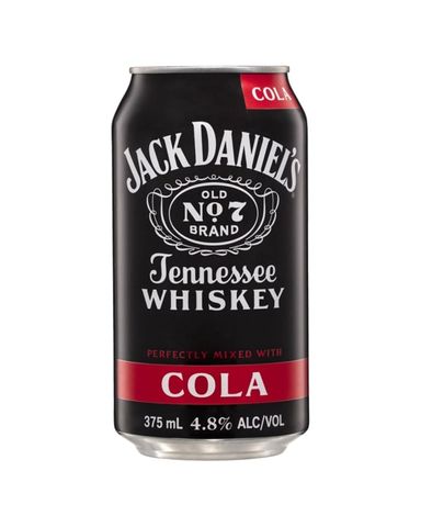 Jack Daniel & Cola Can 375ml-24