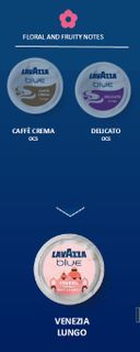 LAVAZZA BLU CAFÉ CREMA LUNGO PODS 100