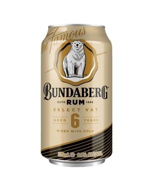 Bundaberg Vat & Cola 6% Can 4x6 375ml-24