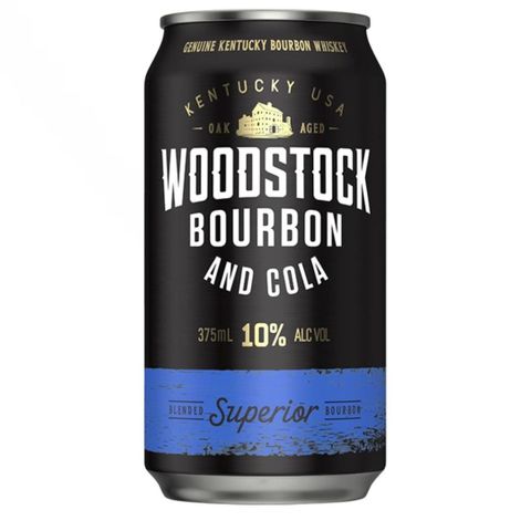 Woodstock 10% & Cola Can 375ml-24