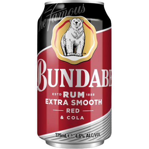Bundaberg Red & Cola Can 4x6 375ml-24
