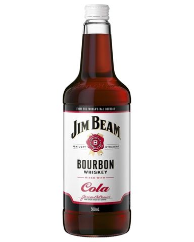 Jim Beam WHITE & Cola Btl 500ml-12