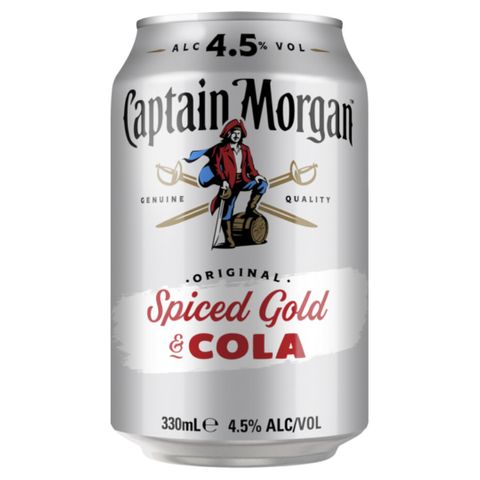 Captain Morgan & Cola Can 330ml 4.5% x24