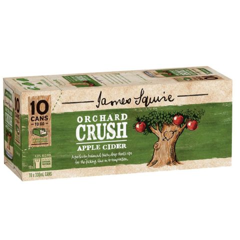 James Squire Orchard Apple 330ml Can 10PK x3