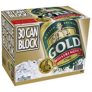 TOOHEYS Gold Can 375ml BLOCK-30