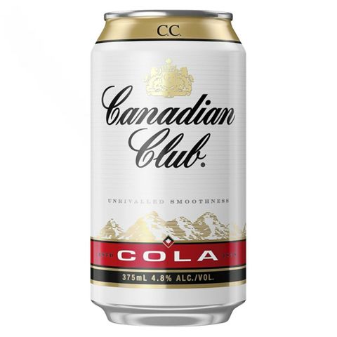Canadian Club & Cola Can 4X6 375ml-24