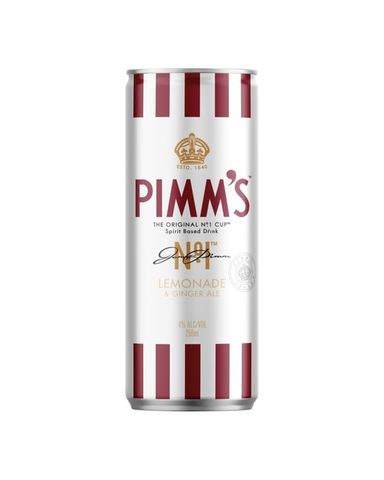 Pimms Lemonade & Ginger Can 250ml-24