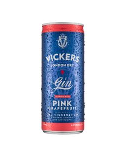 Vickers Gin & Pink Grapefruit 250ml-24