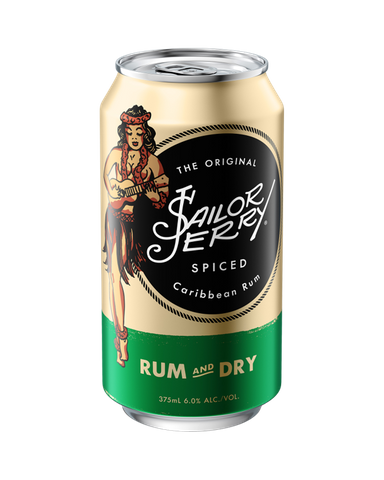 Sailor Jerry Rum & Dry Can 375ml-24