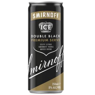 Smirnoff Double Black 8% Can 250ml x24