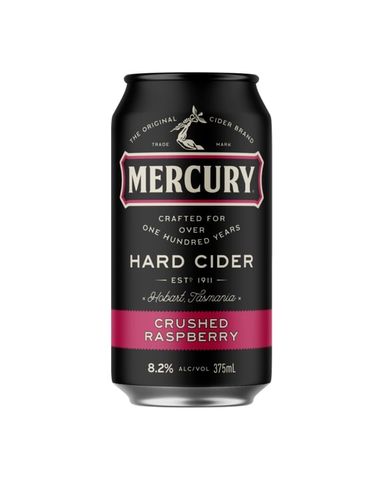 Mercury Hard Raspberry Cans 375ml-24