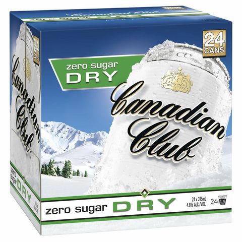 Canadian Club & Dry ZERO Can 375ml CUBE