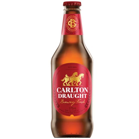 Carlton Draught Stubbies 375ml-24