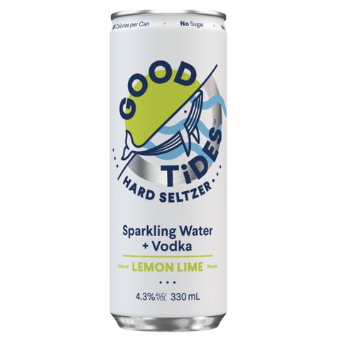 Good Tides Lemon Lime Seltzer 330ml x24