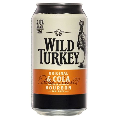 Wild Turkey & Cola Can 4.8% 6x4 375ml-24