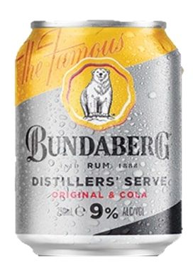 Bundaberg & Cola 8% Can 250ml x24