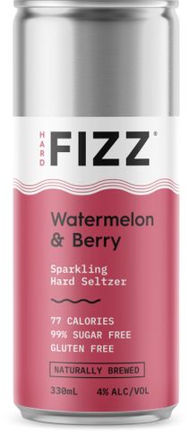 Hard Fizz WMelon Berry Seltzer 330ml x16