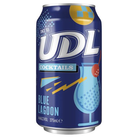UDL Cocktails Blue Lagoon Can 375ml x24
