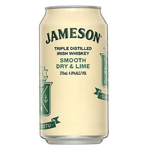 Jameson & Dry Lime 4.8% 375ml 4X6 CAN X24