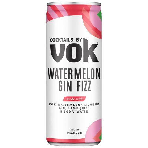 VOK Cocktail W/melon Gin Can 250ml x24