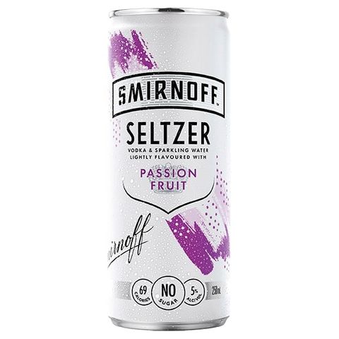 Smirnoff Seltzer Passionfruit 250ml x24