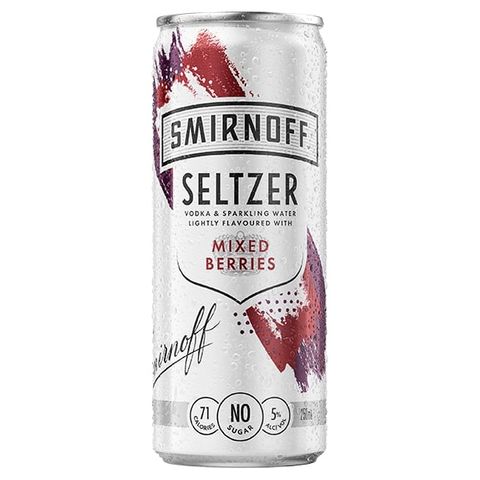 Smirnoff Seltzer Mixed Berry 250ml x24