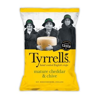 Tyrrells Cheddar & Chives 75g x12