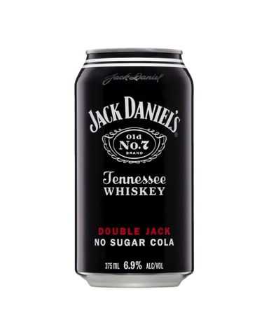 Jack Daniel DOUBLE & ZERO Can 375ml-24