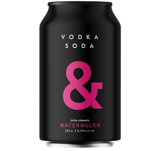 Ampersand Vodka Soda Black Watermelon 355ml x16