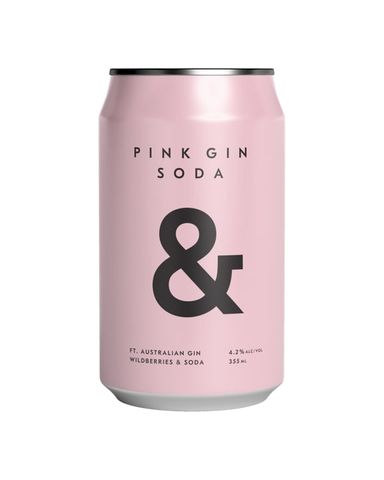 Ampersand Pink Gin & Wildberry Soda 330ml x16