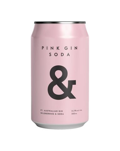 Ampersand Pink Gin Soda 330ml x16