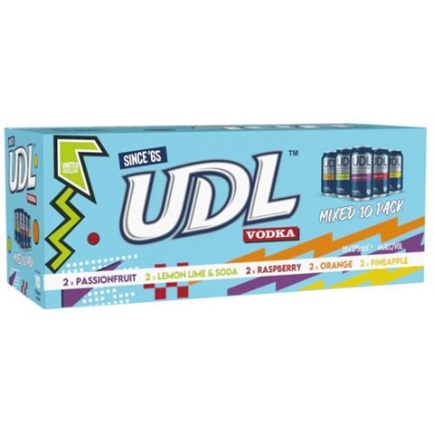 UDL Vodka MIXED Can 375ml 10PK X3