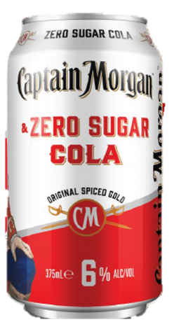 Captain Morgan & ZERO Can 6% 375ml-24