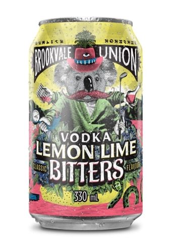 Brookvale Vodka Lem Lime Bitter 330ml-24