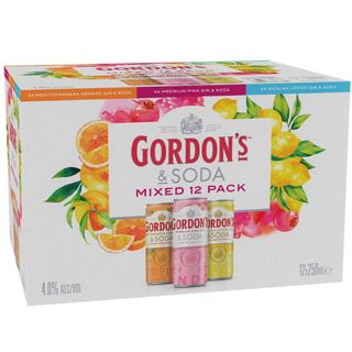 Gordons Gin & Soda Mixed 250ml 12PK x3