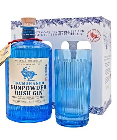 Drumshanbo Gunpowder Irish Gin 700ml Gift Pack