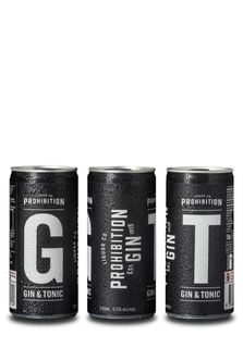 Prohibition Gin & Tonic Can 250ml x24