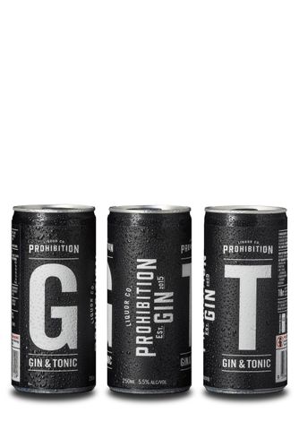 Prohibition Gin & Tonic Can 250ml x24