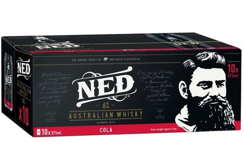 Ned Whisky & Cola 6% Can 375ml 10PK x3