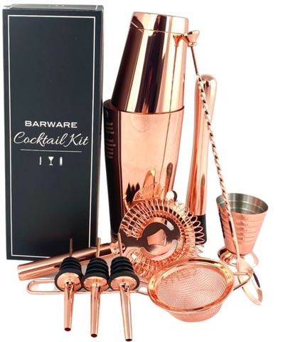 Complete At Home Bar Kit Copper
