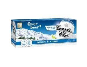 Canadian Club & Soda Lime 375ml 10PK x3