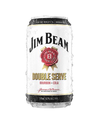 Jim Beam White Double Zero Can 375ml x24